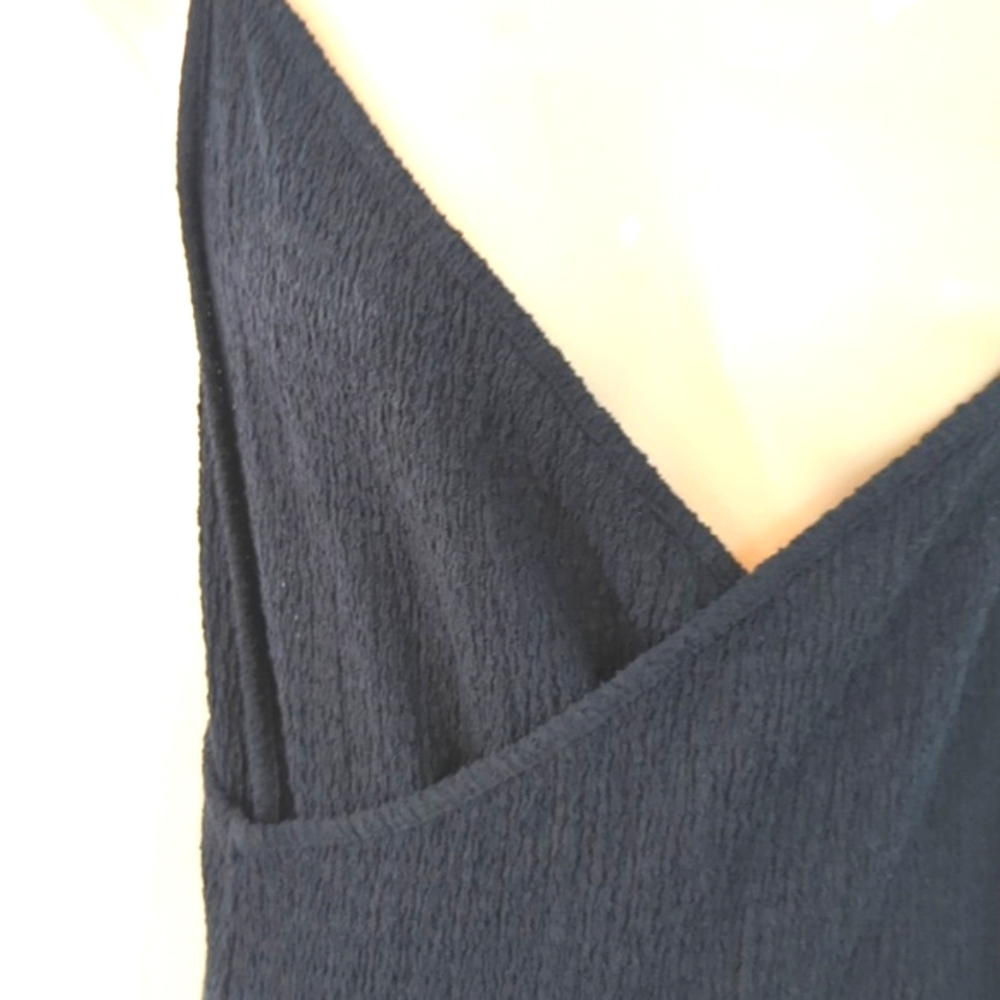 Free People Beach Textured True Wrap Strappy Maxi Dress L - Picture 6 of 16